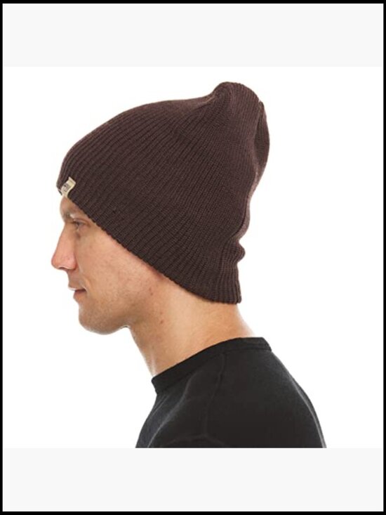 Merino Wool Beanie Hat - Soft Warm Winter Skull Cap